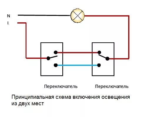 Реверсивный выключатель схема подключения Схема переключатель двух 2