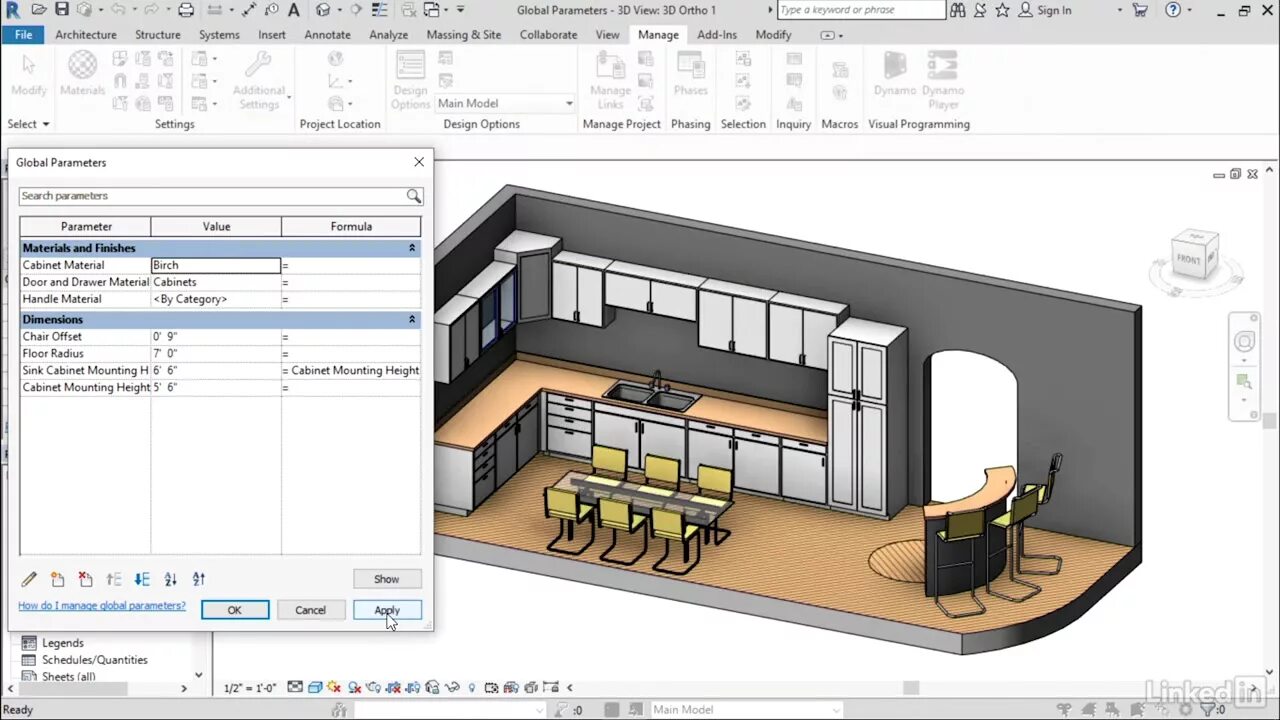 Ревит дизайн интерьера Revit Tutorial - Radius, diameter, and EQ - YouTube