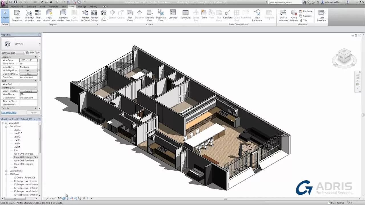 Ревит дизайн интерьера Revit LT 2014 Tutorial - Alternative Visual Styles - YouTube