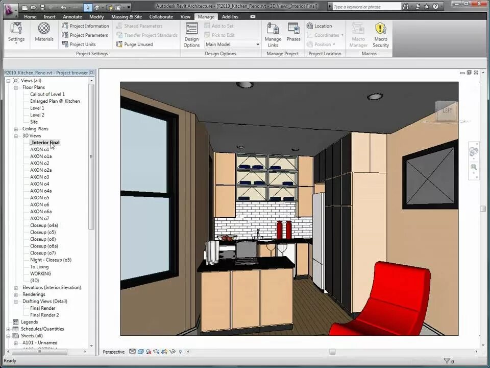 Ревит для дизайнеров интерьера Autodesk Revit Architecture 2010 Design Visualization - YouTube