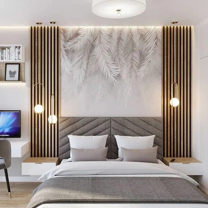 Рейка на стену декор 5 неудачных решений с рейками в интерьере ivd.ru Simple bedroom design, Simple b