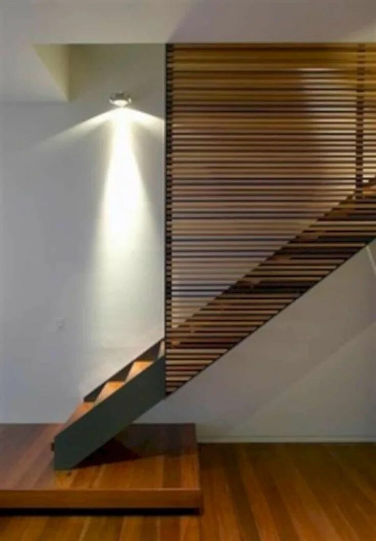 Рейки на лестнице фото 10 Modern And Stylish Floating Staircase Design Ideas For Modern Home Staircase 