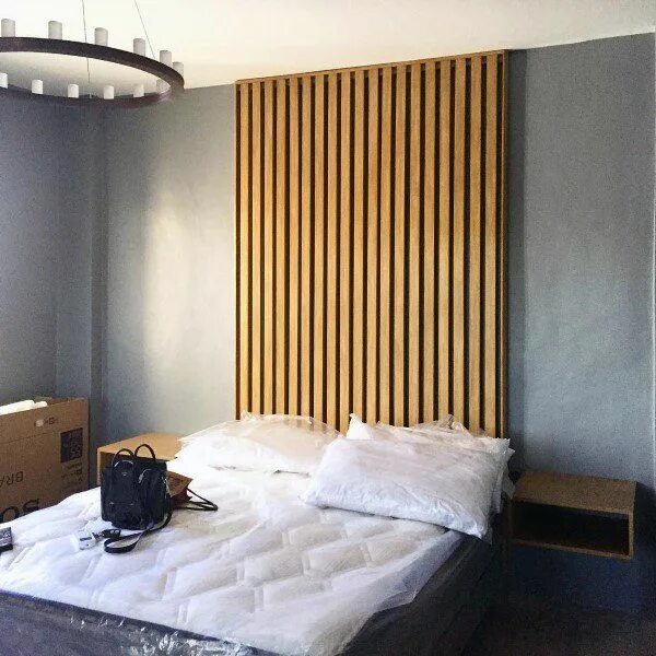 Рейки на стену в интерьере спальни 54 Innovative Headboard Ideas to Transform Your Bedroom Bedroom interior, Simple