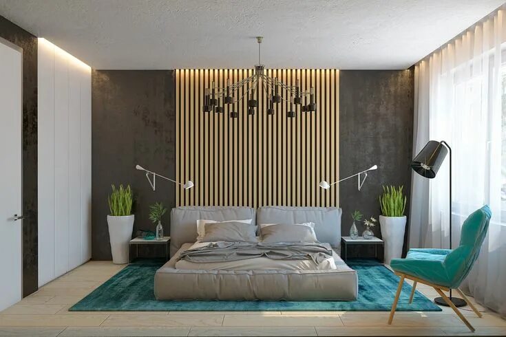 Рейки в дизайне интерьера Спальня Home decor bedroom, Bedroom design, Interior design bedroom