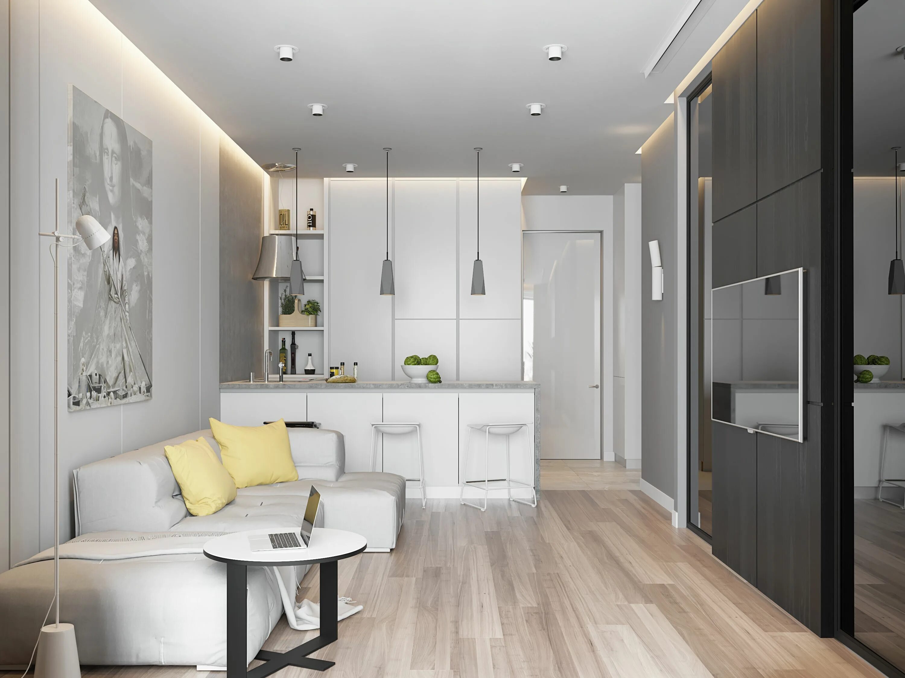 Рейтинг дизайн студий москвы Functional Minimalism Small apartment interior, Condo interior design, Apartment