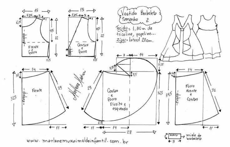 Рейтинговое платье сшить своими руками выкройки Шитье ✂ Выкройки Узоры для платьев для малыша, Платье бабочка, Выкройки