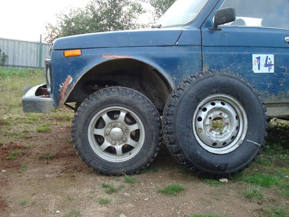 Резина нива фото Рост колес - Lada 4x4 3D, 2002 года тюнинг DRIVE2