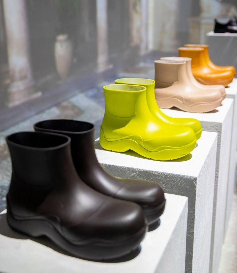 Резиновая обувь 2023 модная Monochromatic Biodegradable Boots Boots, Bottega veneta, Bottega