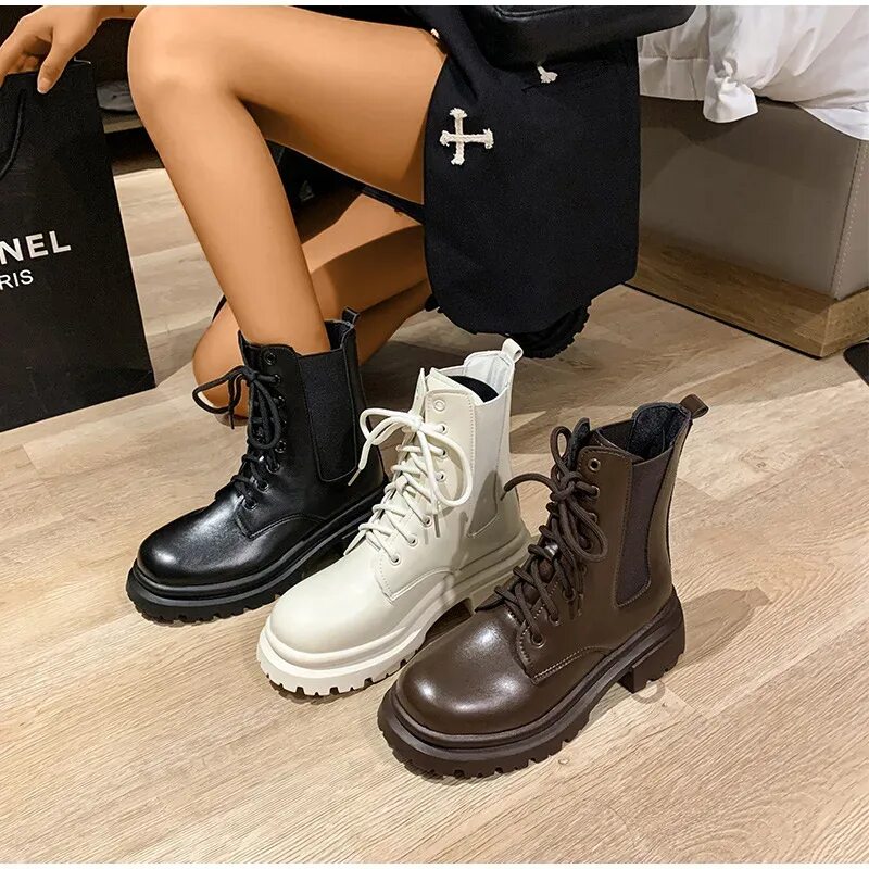 Купить женские сапоги и полусапожки Ye!! YE Damen Chelsea Boots Flache Gummistie