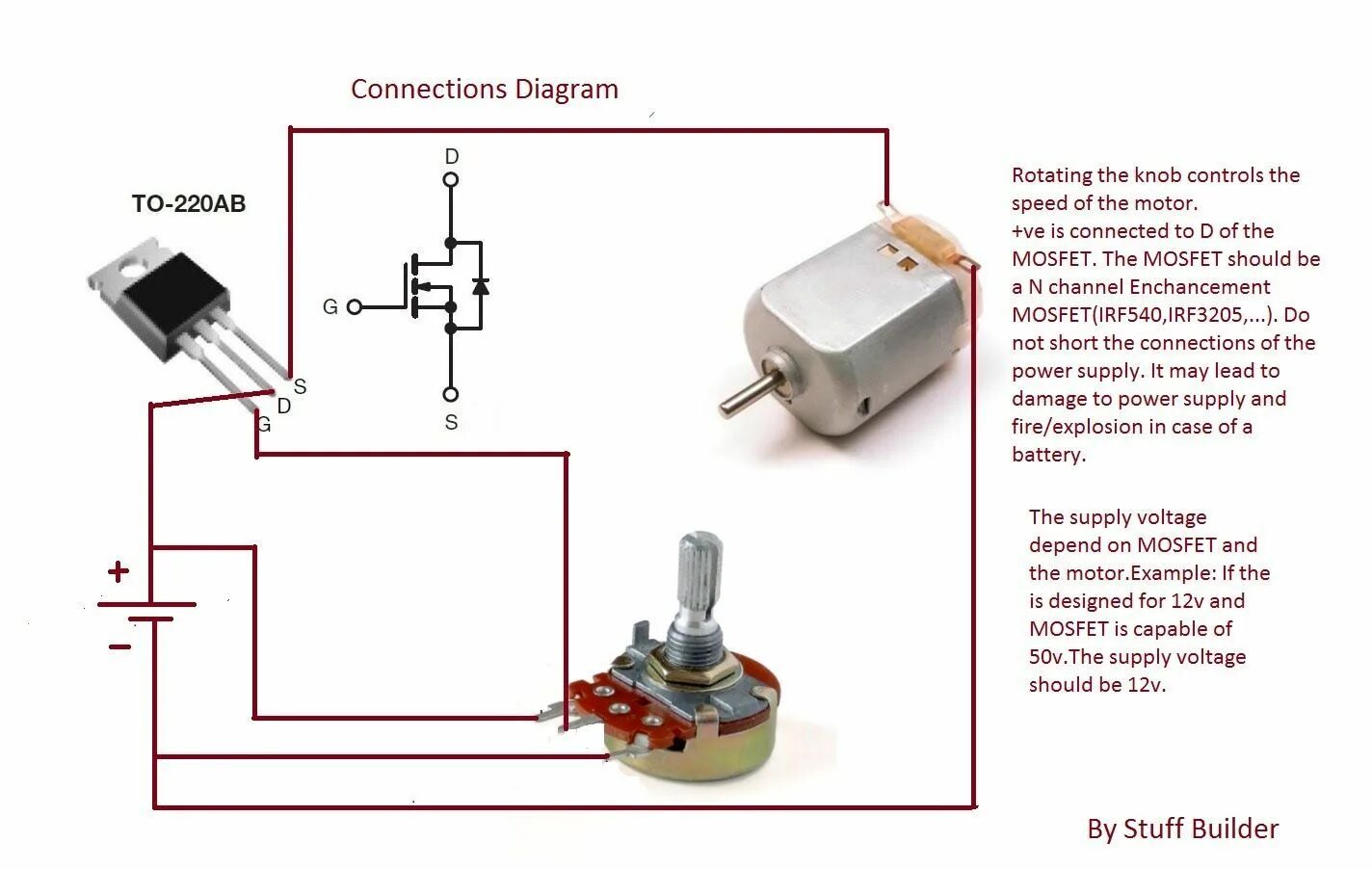 Резистор какое подключение https://www.google.com/search?q=mosfet pwm motor potentimeter Motor speed, Circu