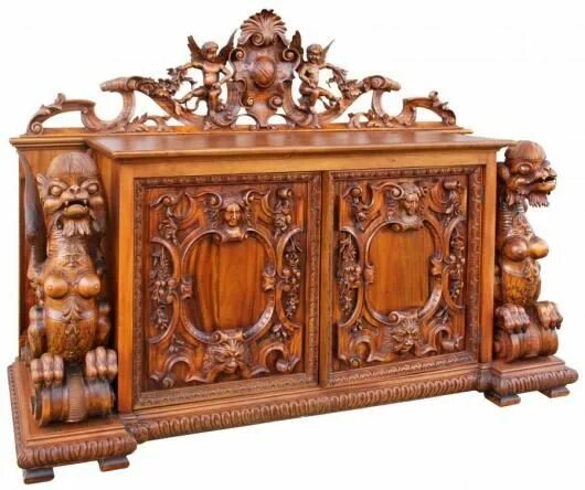 Резная мебель.Carved furniture.