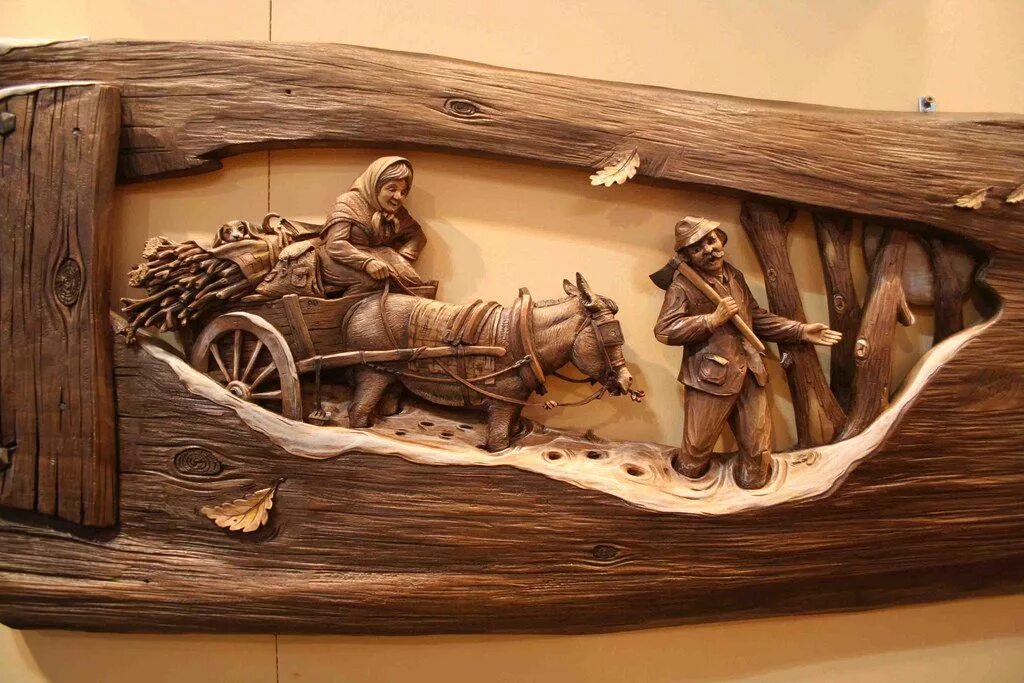 Резные картины из дерева ручной работы фото Fiera di Sant'Orso Wood carving art, Wood carving furniture, Art carved