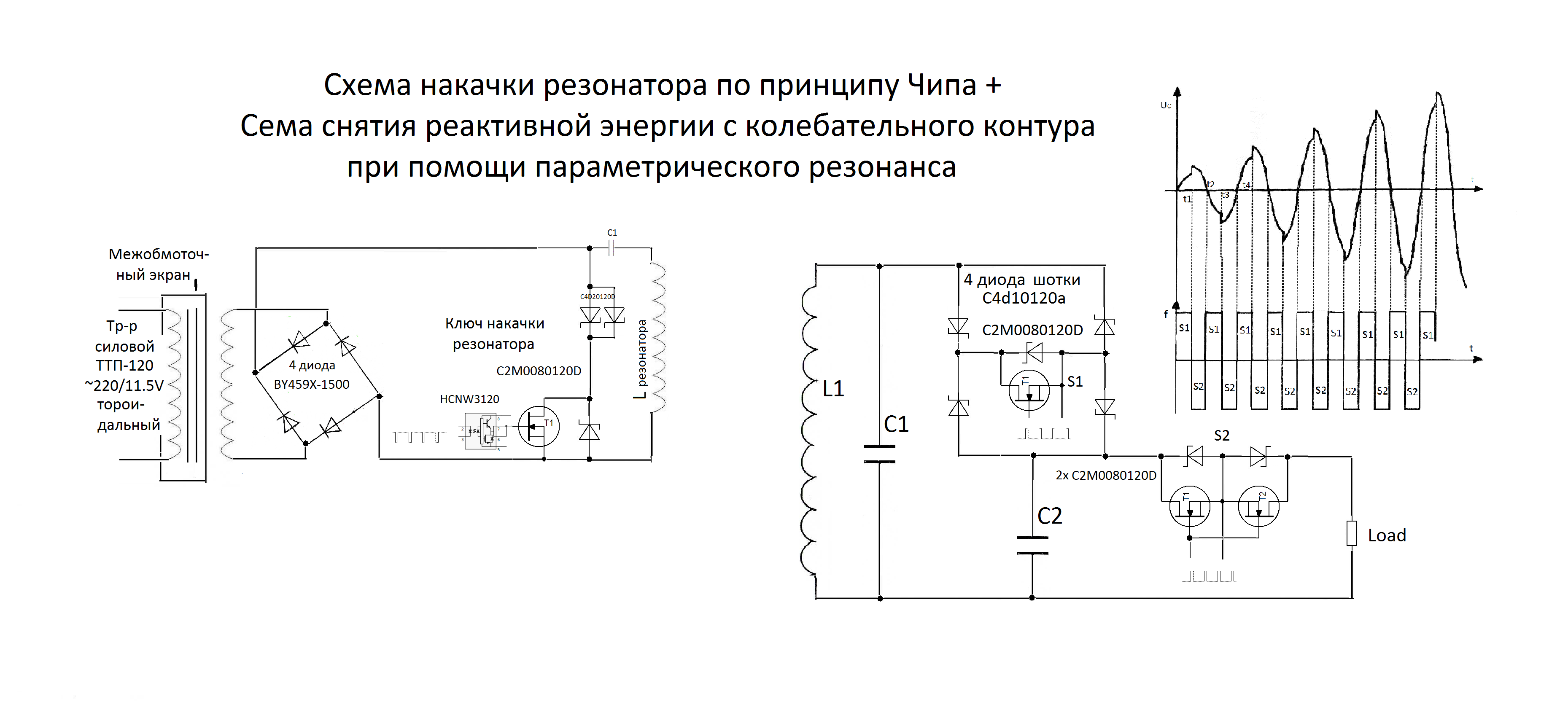 Резонансный генератор тока схемы установок БТГ Владимира и Чипа - Страница 141 - realstrannik.com