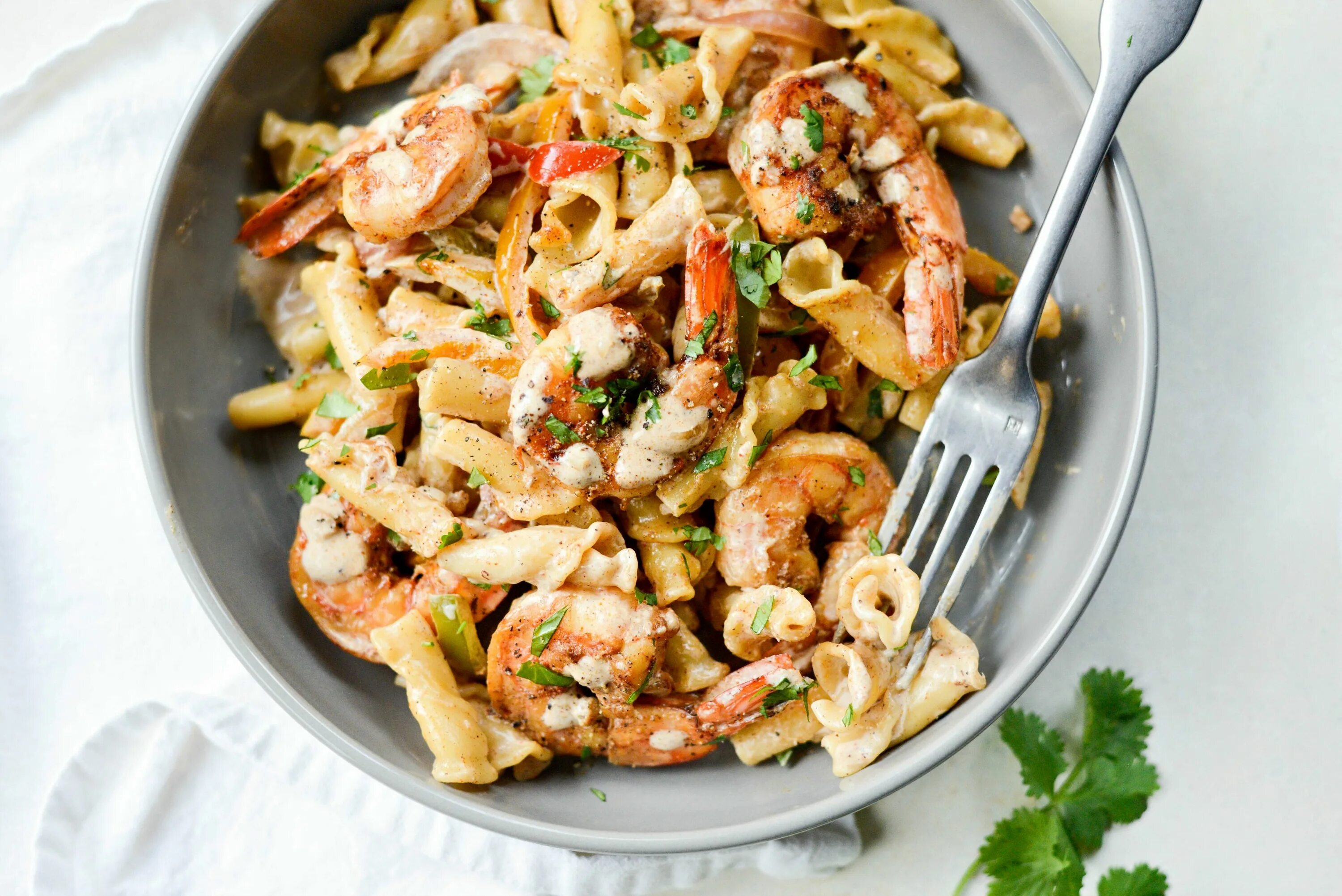 Резота блюдо рецепт с фото Garlicky Fajita Shrimp Pasta Recipe Pasta, Shrimp pasta, Fajitas