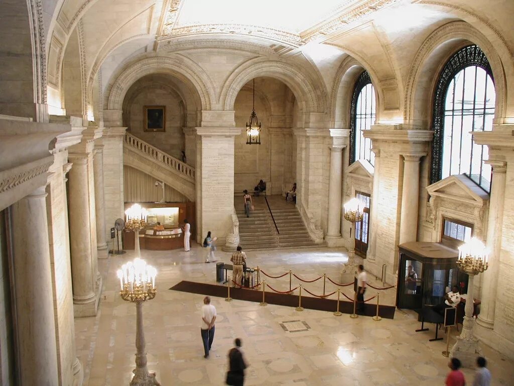 Рггу фото университета внутри New York Public Library