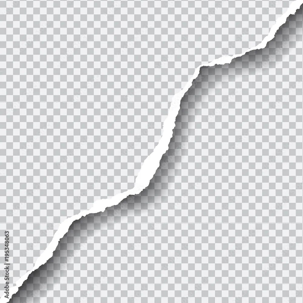 Рваная бумага фото Realistic vector ripped paper with space for your text on transparent background