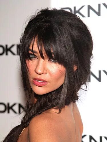 Рваная челка фото по бокам 15 Celebrity Bangs That'll Finally Convince You to Make the Cut Long hair with b