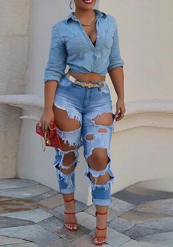 Рваная мода фото ♡ ; Pinterest : @ XOkikiiii Jean fashion trends, Fashion, Comfy jeans outfit