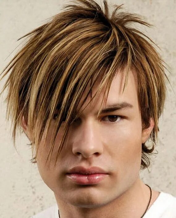 Рваная стрижка мужская длинная Back to School Hairstyles 2012 for Boys Blonde hair with highlights, Hairstyles 