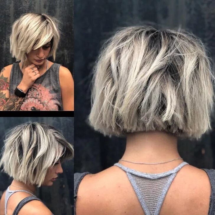 Рваное каре боб фото 70 Best Short Hairstyles and Short Haircuts Ideas for 2018 Стрижки одной длины, 