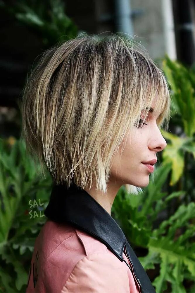 Рваное каре боб фото 60 Trending Balayage Hair Ideas To Try This Season Short hair with bangs, Short 