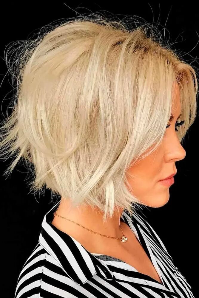 Рваное каре боб фото 19 Chic And Trendy Styles For Modern Fine Hair Short Bob Haircuts Messy blonde b