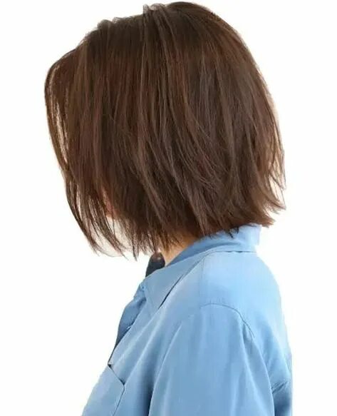 Рваное каре фото сзади Trendy Short Hairstyles with Straight Layers