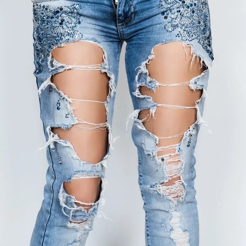 Рваные джинсы 2024 фото Ripped jeans stock photo. Image of showing, ripped, torn - 60532154