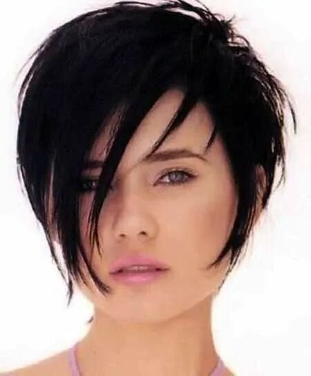 Рваные короткие стрижки женские 2024 HugeDomains.com Short dark hair, Short hair cuts, Cute hairstyles for short hair